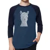 Alpaca - Men's Raglan Baseball Word Art T-Shirt sold by LA Pop Art