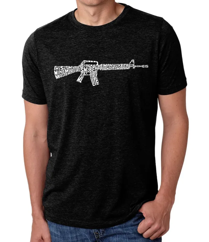 RIFLEMANS CREED - Men's Premium Blend Word Art T-Shirt sold by LA Pop Art