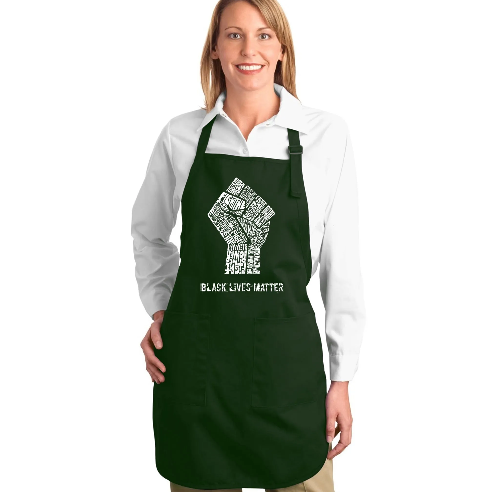 Black Lives Matter - Full Length Word Art Apron sold by LA Pop Art product image thumbnail 5