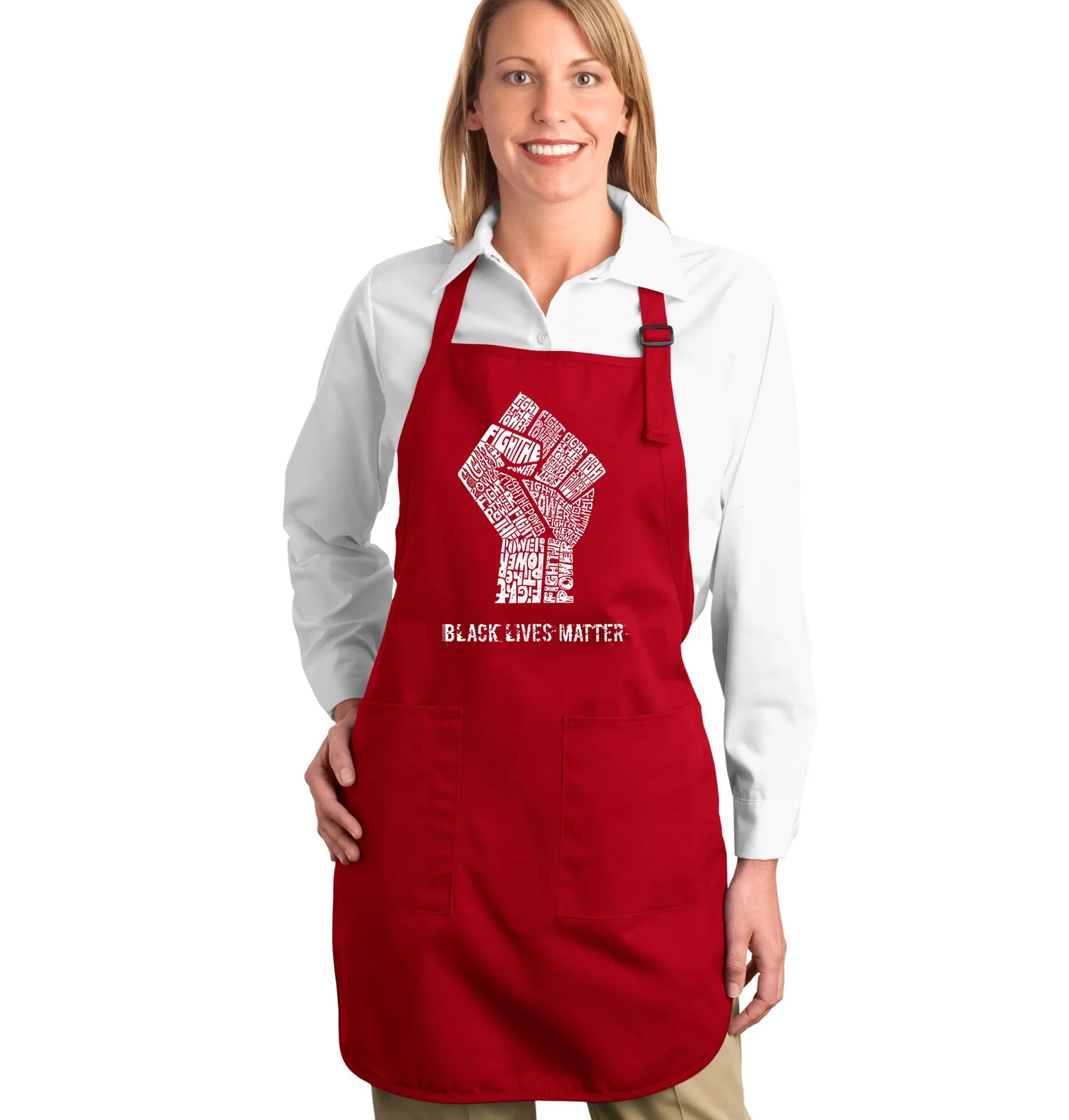 Black Lives Matter - Full Length Word Art Apron sold by LA Pop Art product image thumbnail 3