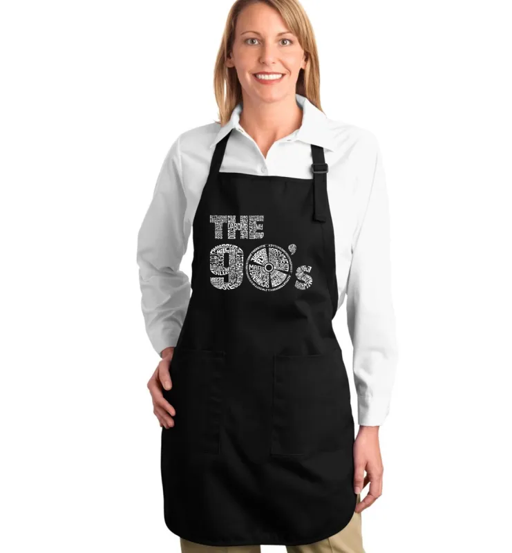 90S - Full Length Word Art Apron sold by LA Pop Art