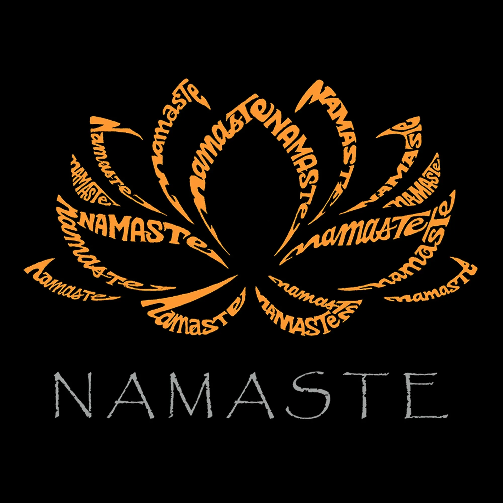 Namaste - Women's Word Art Flowy Tank Top sold by LA Pop Art product image thumbnail 2