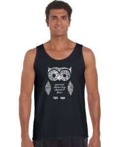 Owl - Men's Word Art Tank Top sold by LA Pop Art