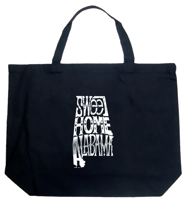 Sweet Home Alabama - Large Word Art Tote Bag sold by LA Pop Art