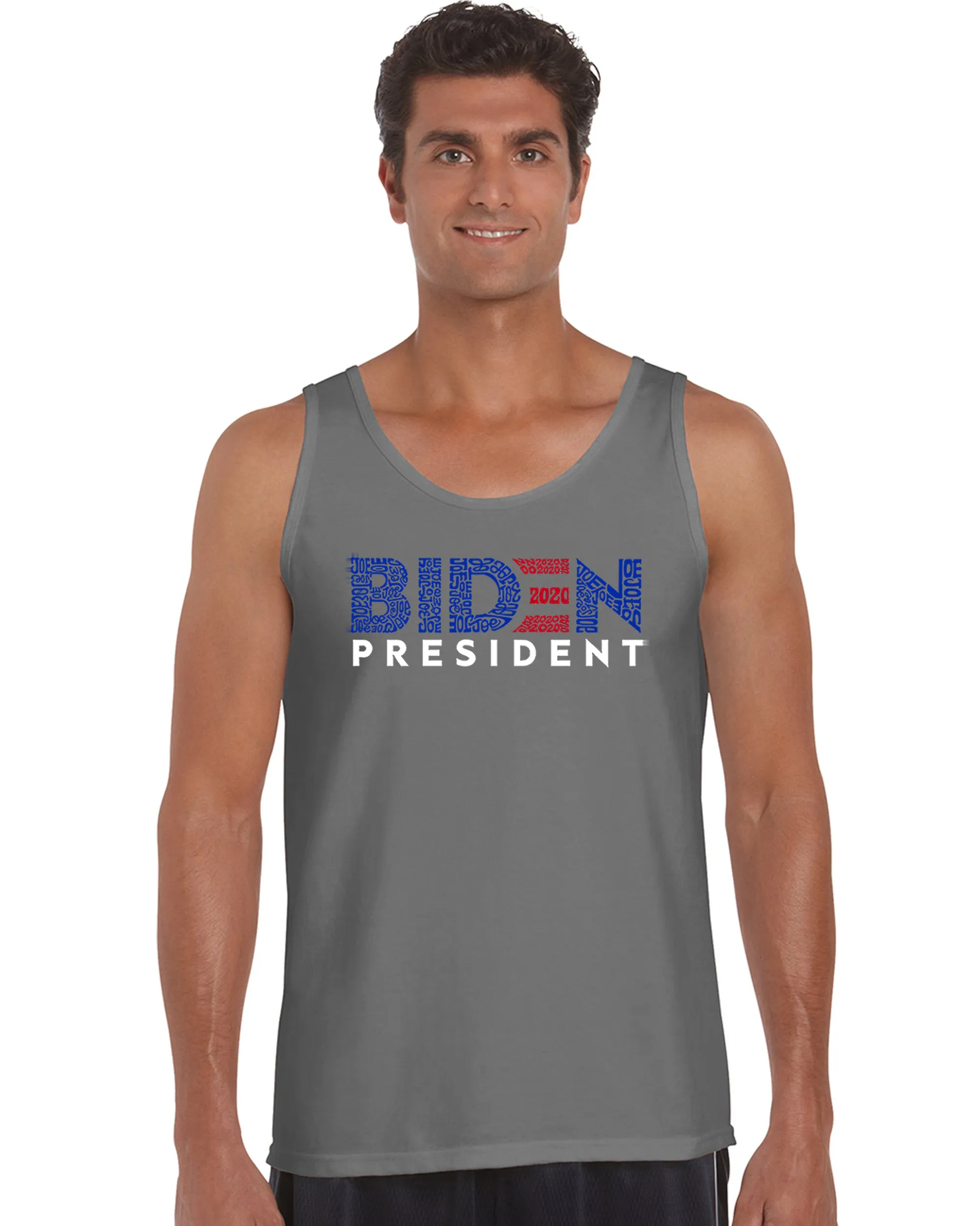 Biden 2020 - Men's Word Art Tank Top sold by LA Pop Art product image thumbnail 4