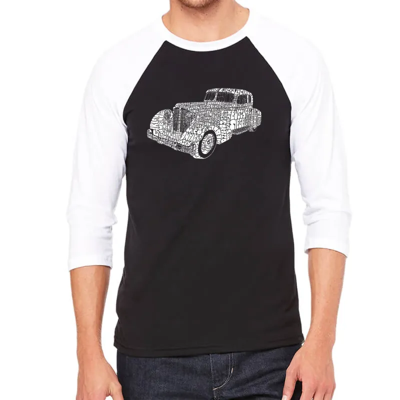 Mobsters - Men's Raglan Baseball Word Art T-Shirt sold by LA Pop Art