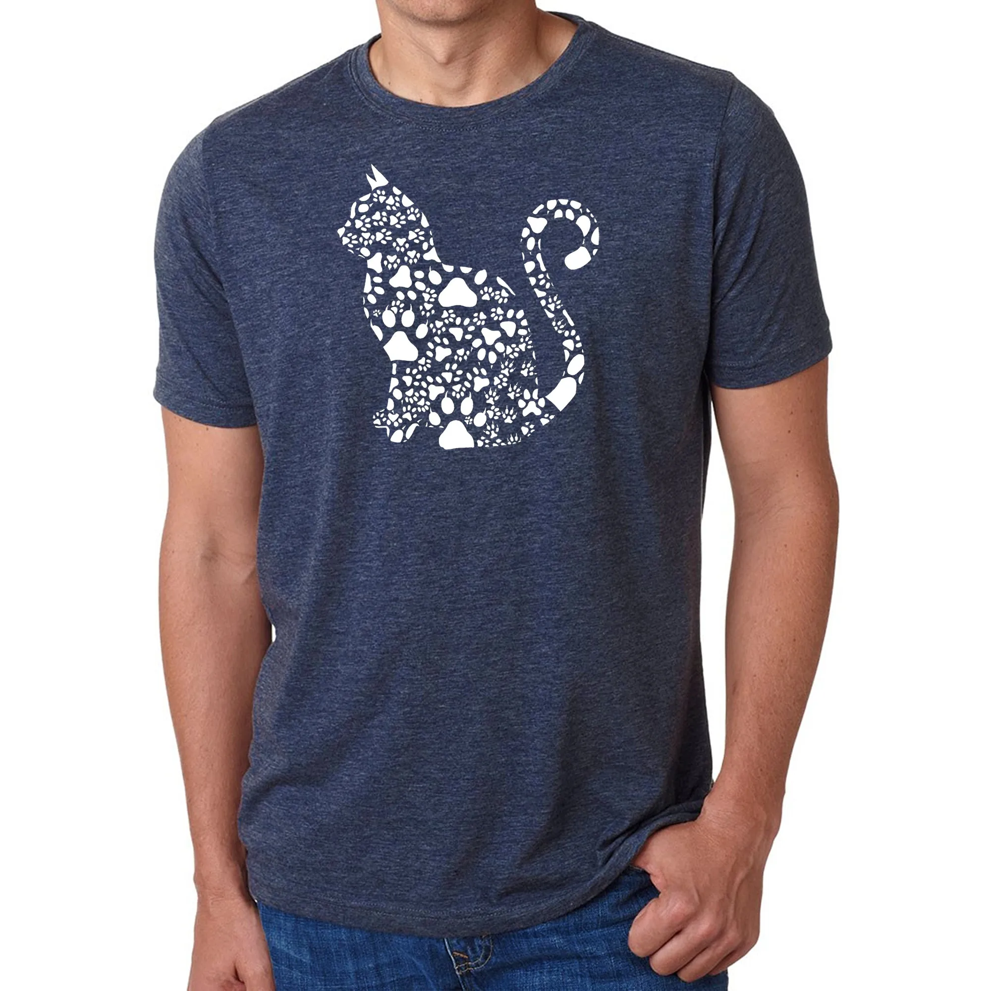 Cat Claws - Men's Premium Blend Word Art T-Shirt sold by LA Pop Art product image thumbnail 3