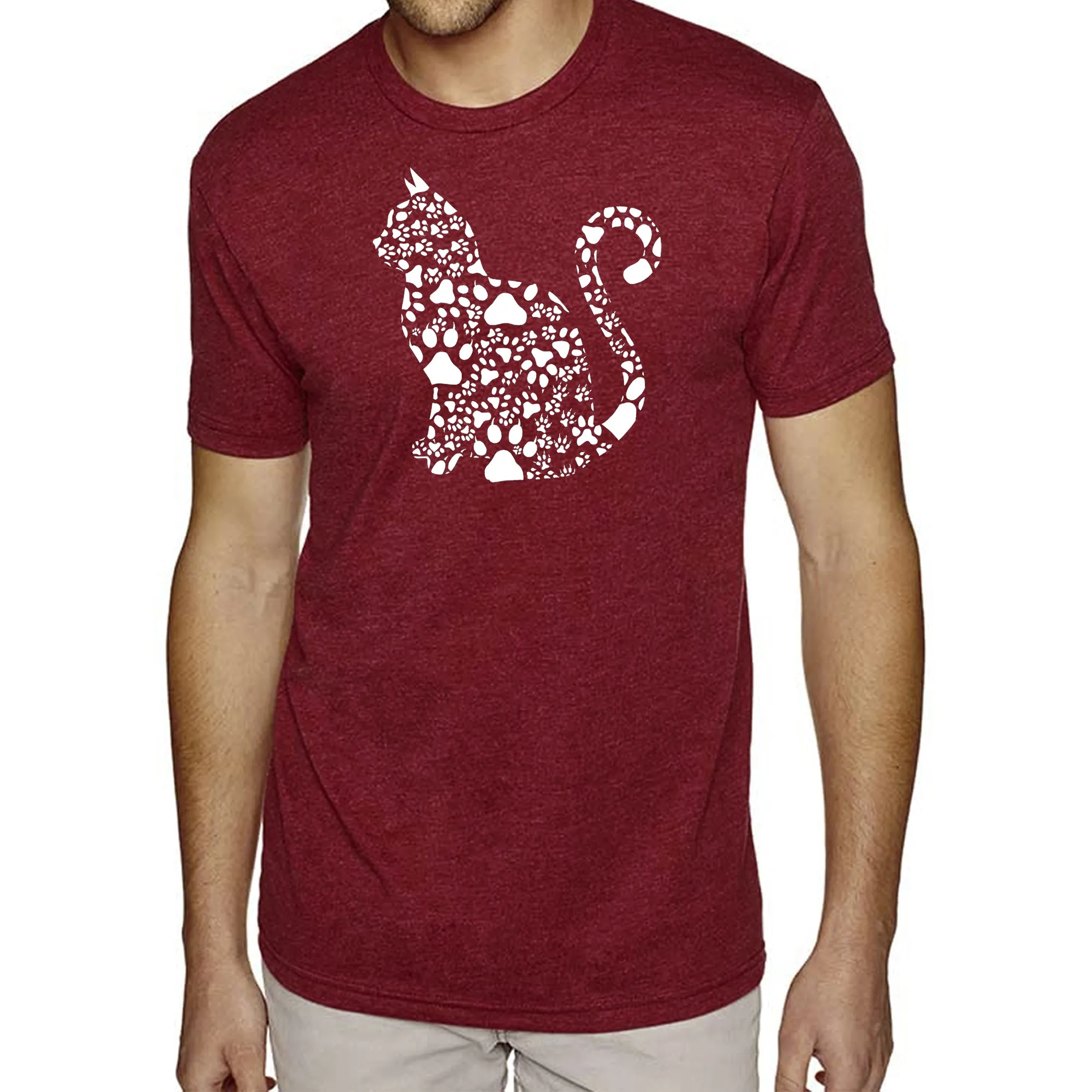 Cat Claws - Men's Premium Blend Word Art T-Shirt sold by LA Pop Art product image thumbnail 5