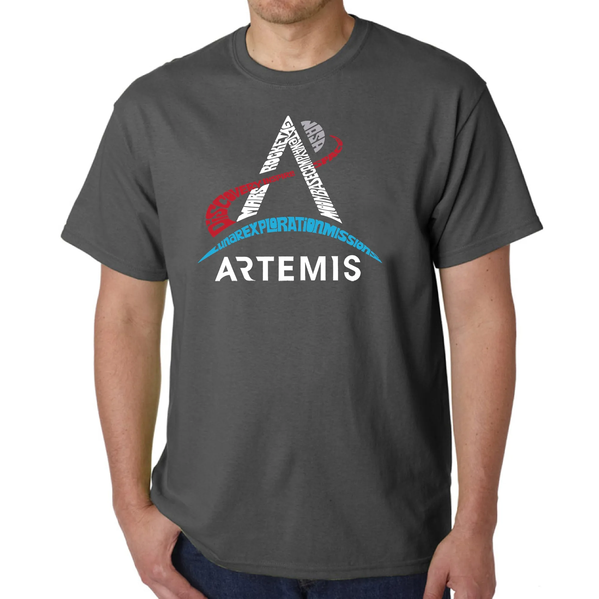 NASA Artemis Logo - Men's Word Art T-Shirt sold by LA Pop Art product image thumbnail 5