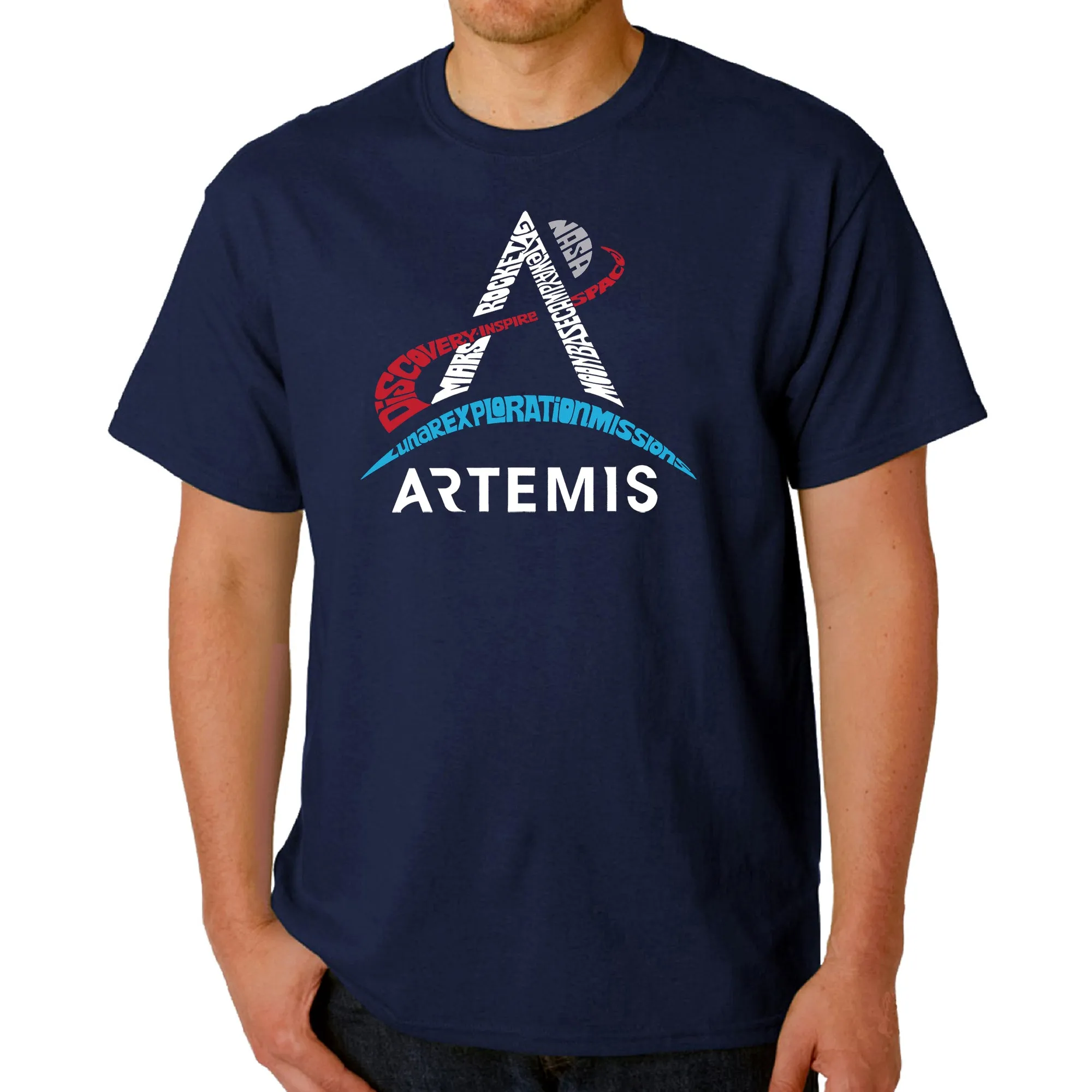 NASA Artemis Logo - Men's Word Art T-Shirt sold by LA Pop Art product image thumbnail 3