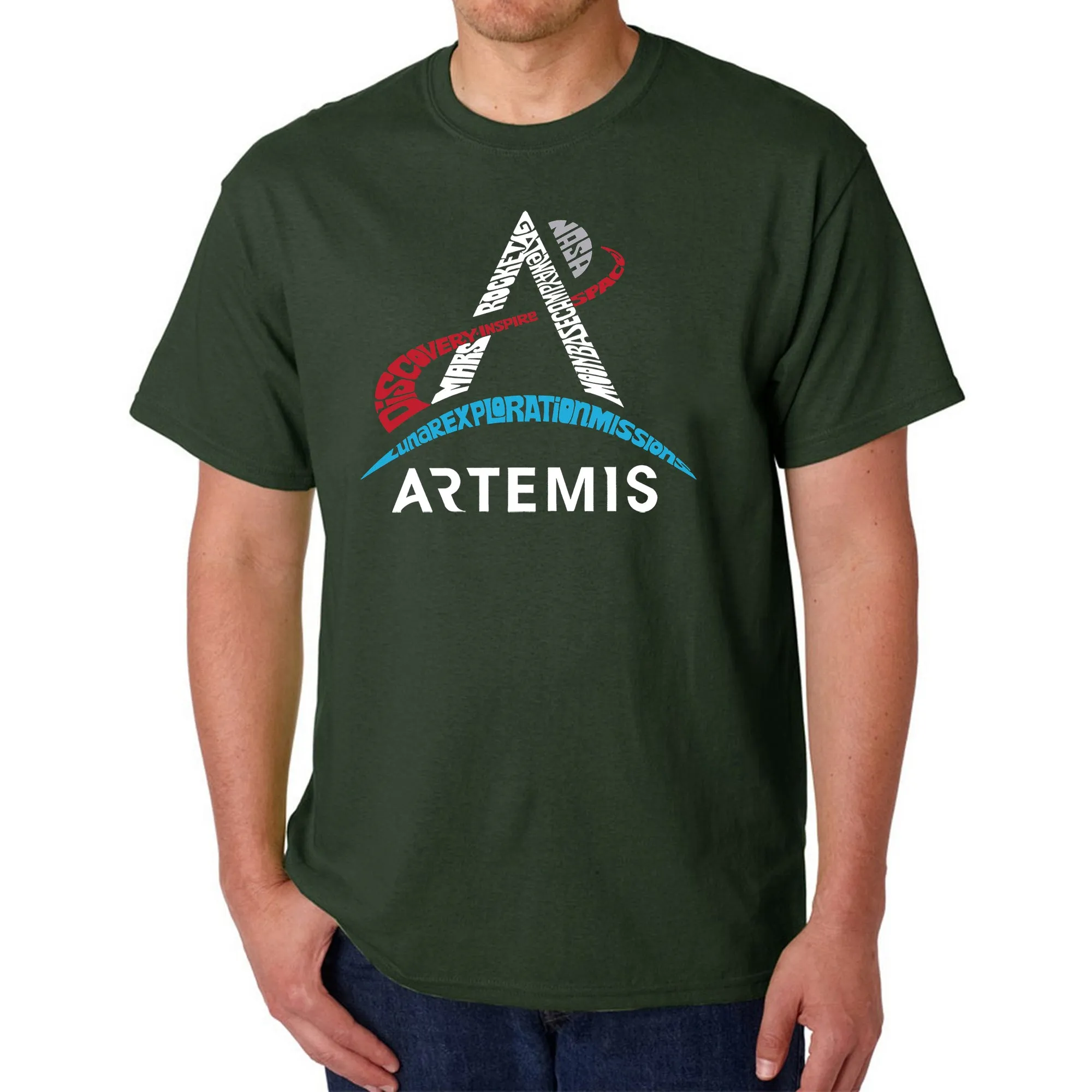 NASA Artemis Logo - Men's Word Art T-Shirt sold by LA Pop Art product image thumbnail 4
