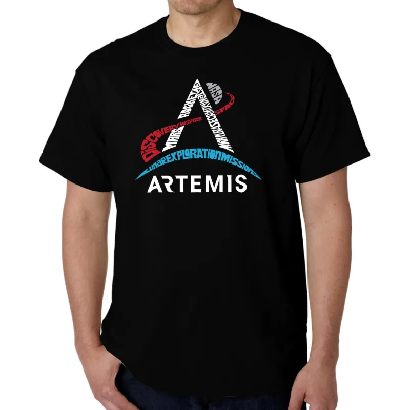 NASA Artemis Logo - Men's Word Art T-Shirt sold by LA Pop Art