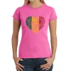 One Love Heart -  Women's Word Art T-Shirt sold by LA Pop Art