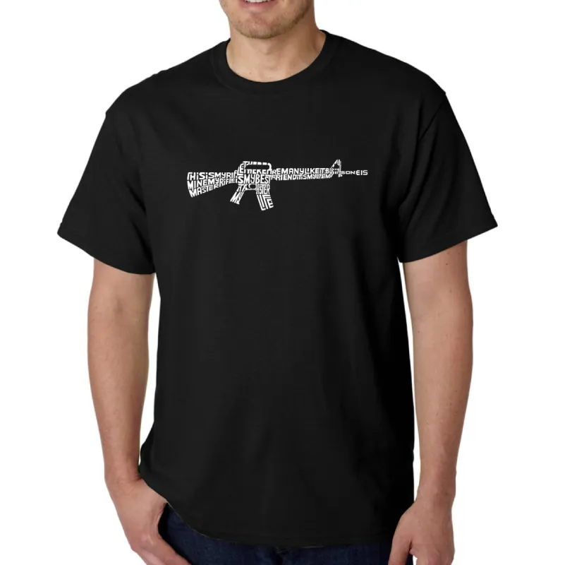 RIFLEMANS CREED - Men's Word Art T-Shirt sold by LA Pop Art