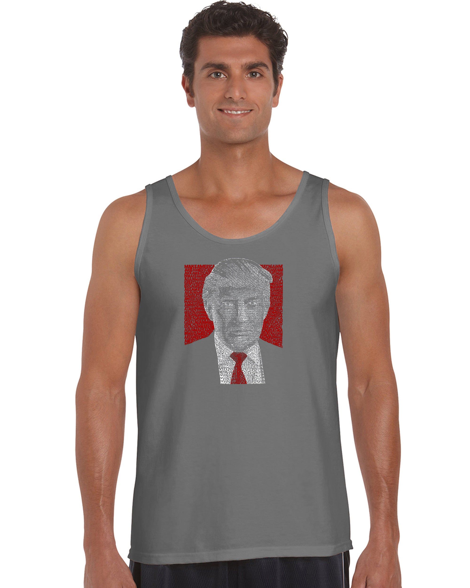 TRUMP Make America Great Again - Men's Word Art Tank Top sold by LA Pop Art product image thumbnail 5
