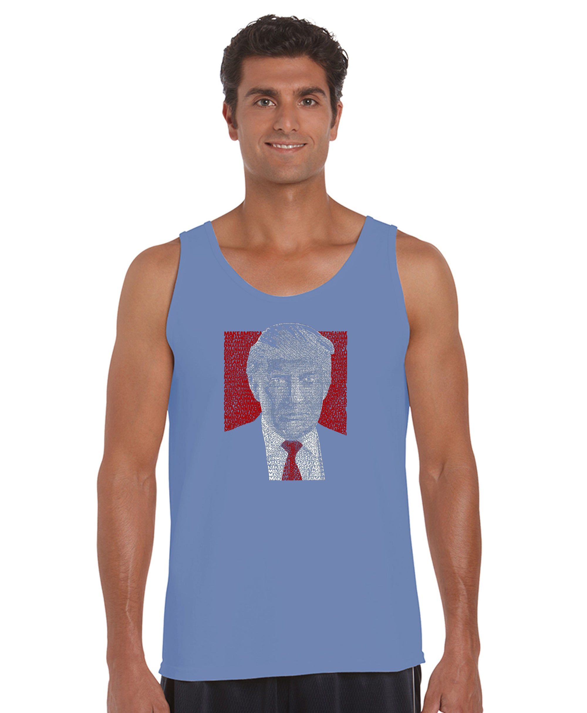 TRUMP Make America Great Again - Men's Word Art Tank Top sold by LA Pop Art product image thumbnail 3