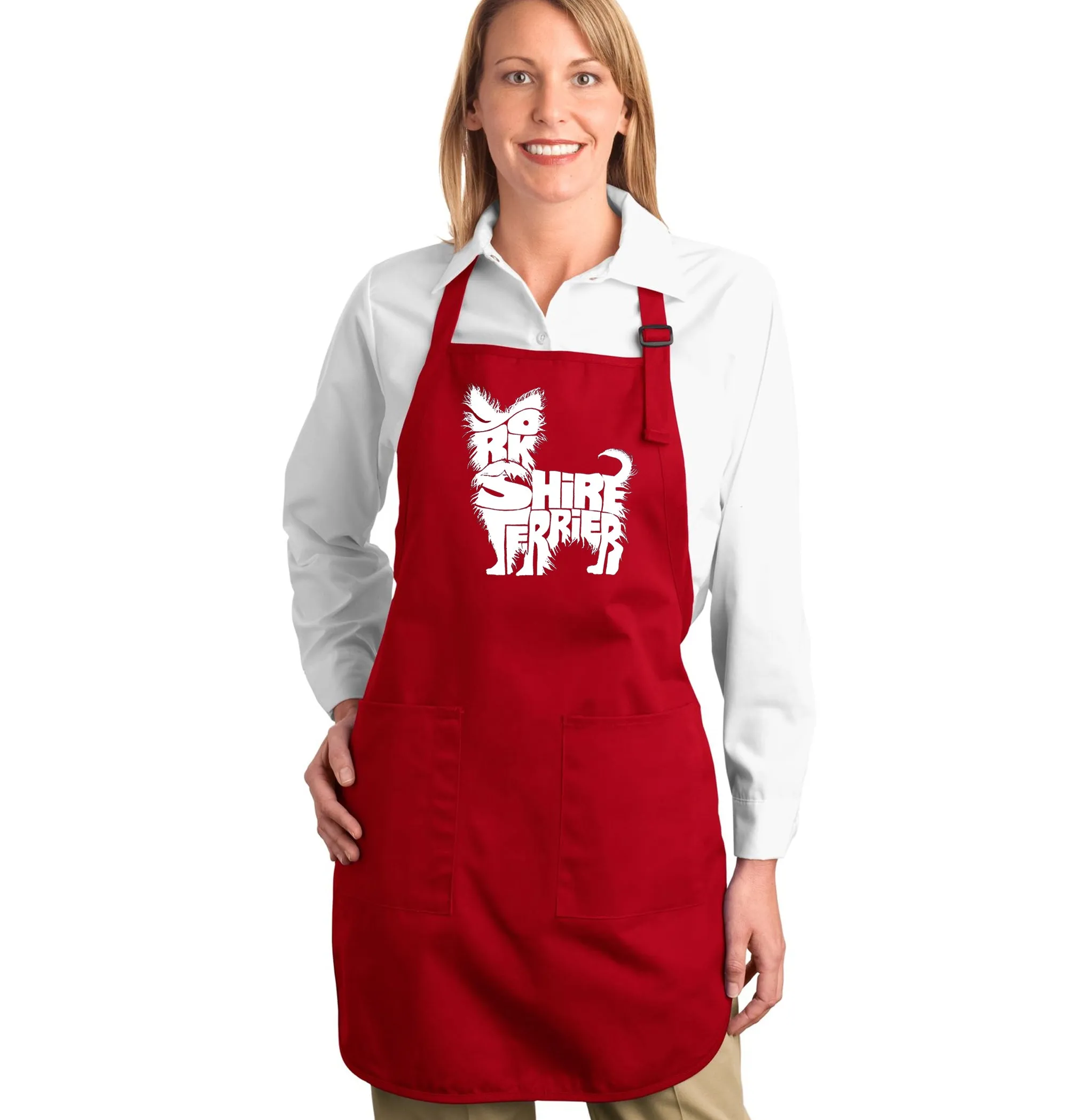 Yorkie - Full Length Word Art Apron sold by LA Pop Art product image thumbnail 3