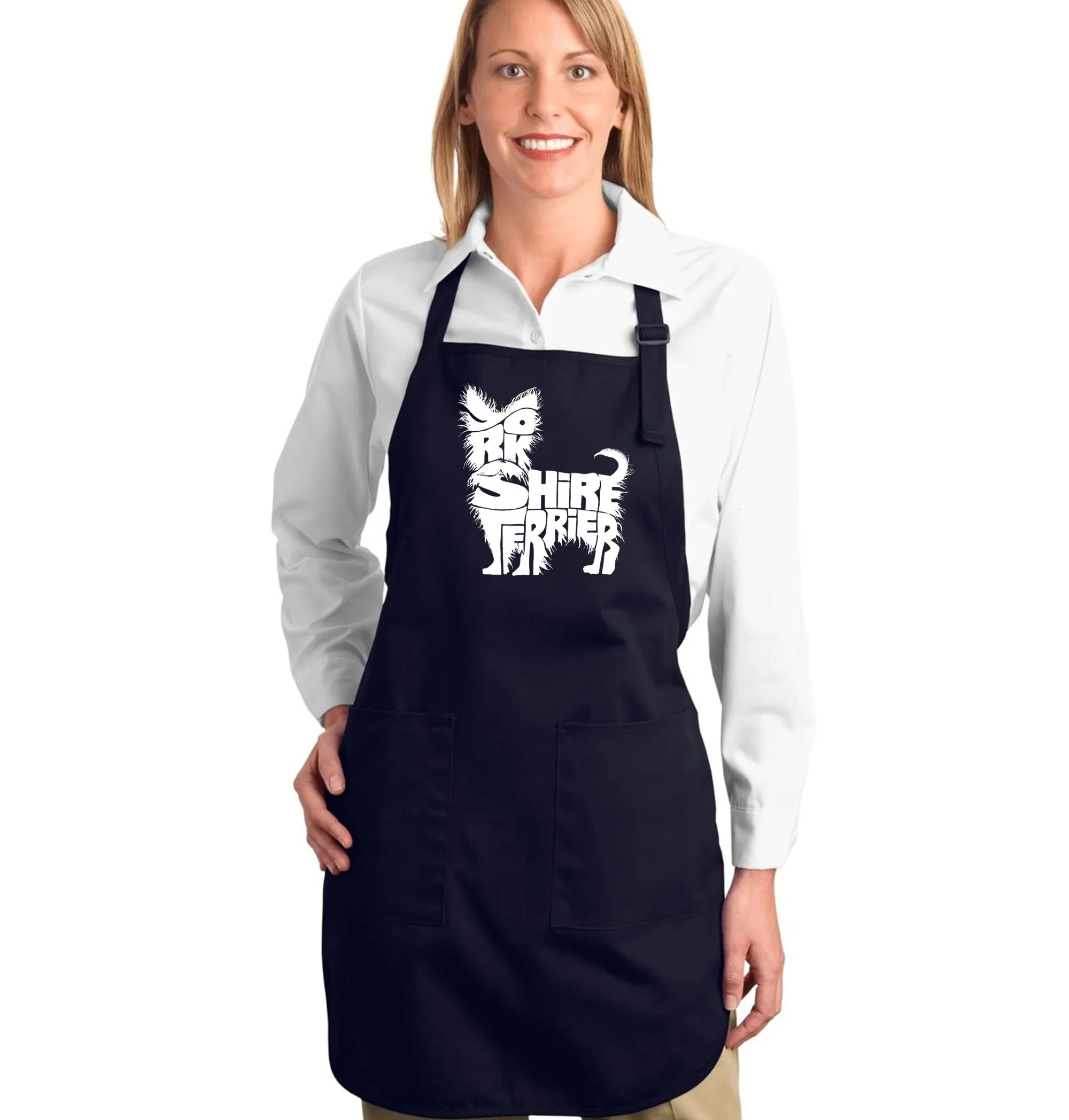Yorkie - Full Length Word Art Apron sold by LA Pop Art product image thumbnail 4