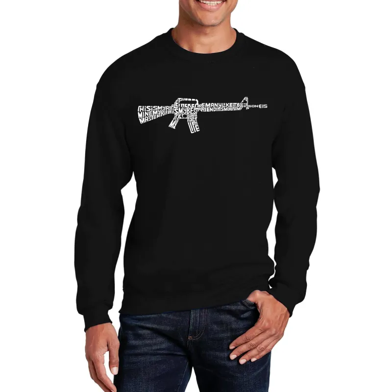 RIFLEMANS CREED - Men's Word Art Crewneck Sweatshirt sold by LA Pop Art