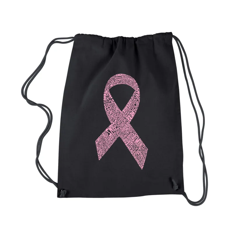 CREATED OUT OF 50 SLANG TERMS FOR BREASTS - Drawstring Backpack sold by LA Pop Art