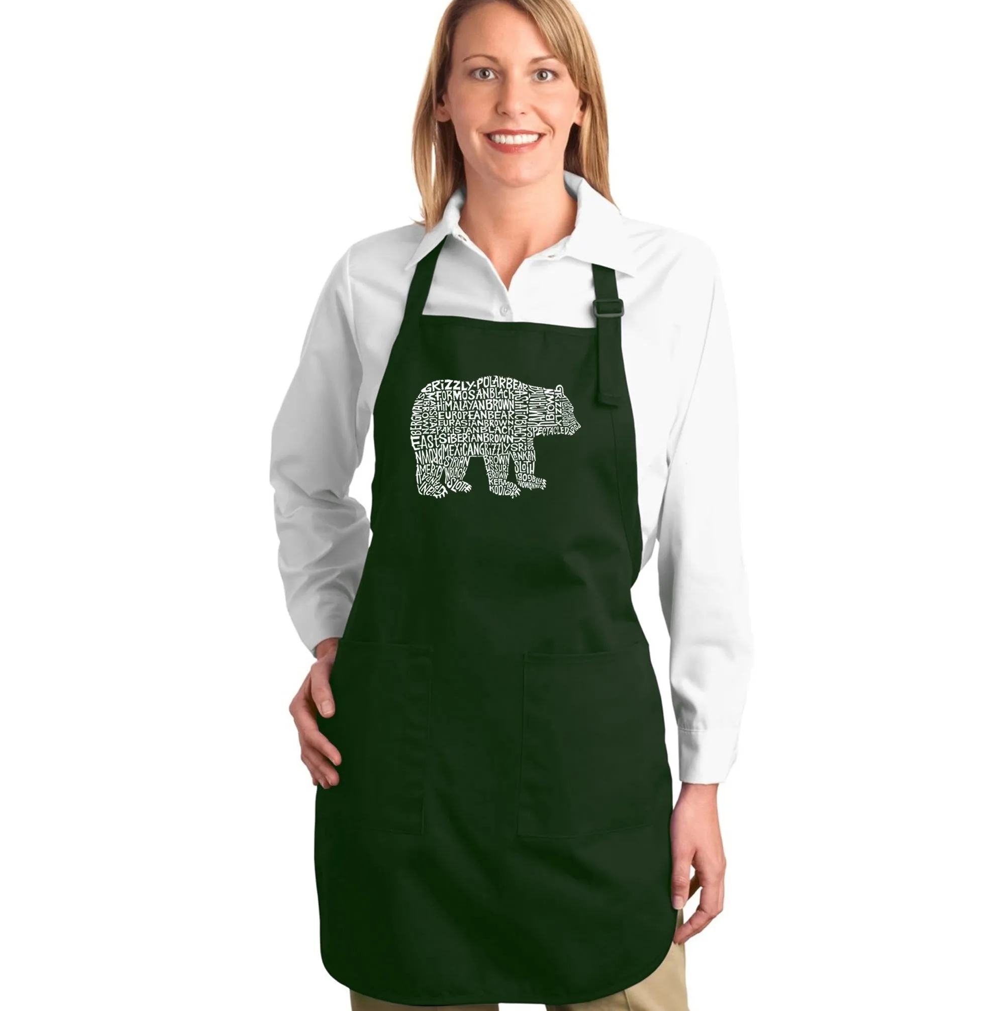 Bear Species - Full Length Word Art Apron sold by LA Pop Art product image thumbnail 5