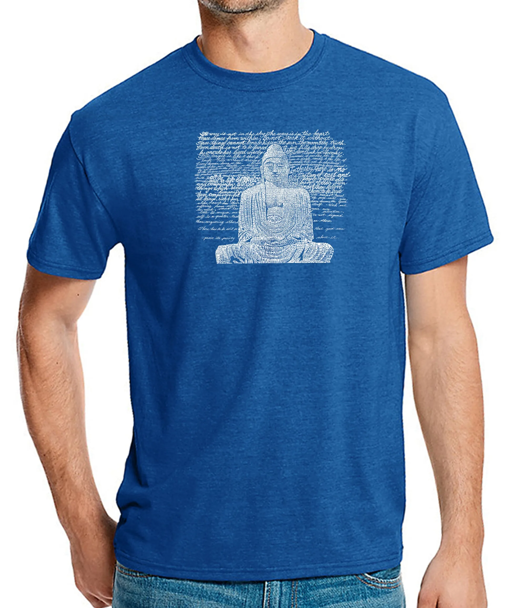 Zen Buddha - Men's Premium Blend Word Art T-Shirt sold by LA Pop Art product image thumbnail 5