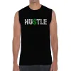 Hustle  - Men's Word Art Sleeveless T-Shirt sold by LA Pop Art