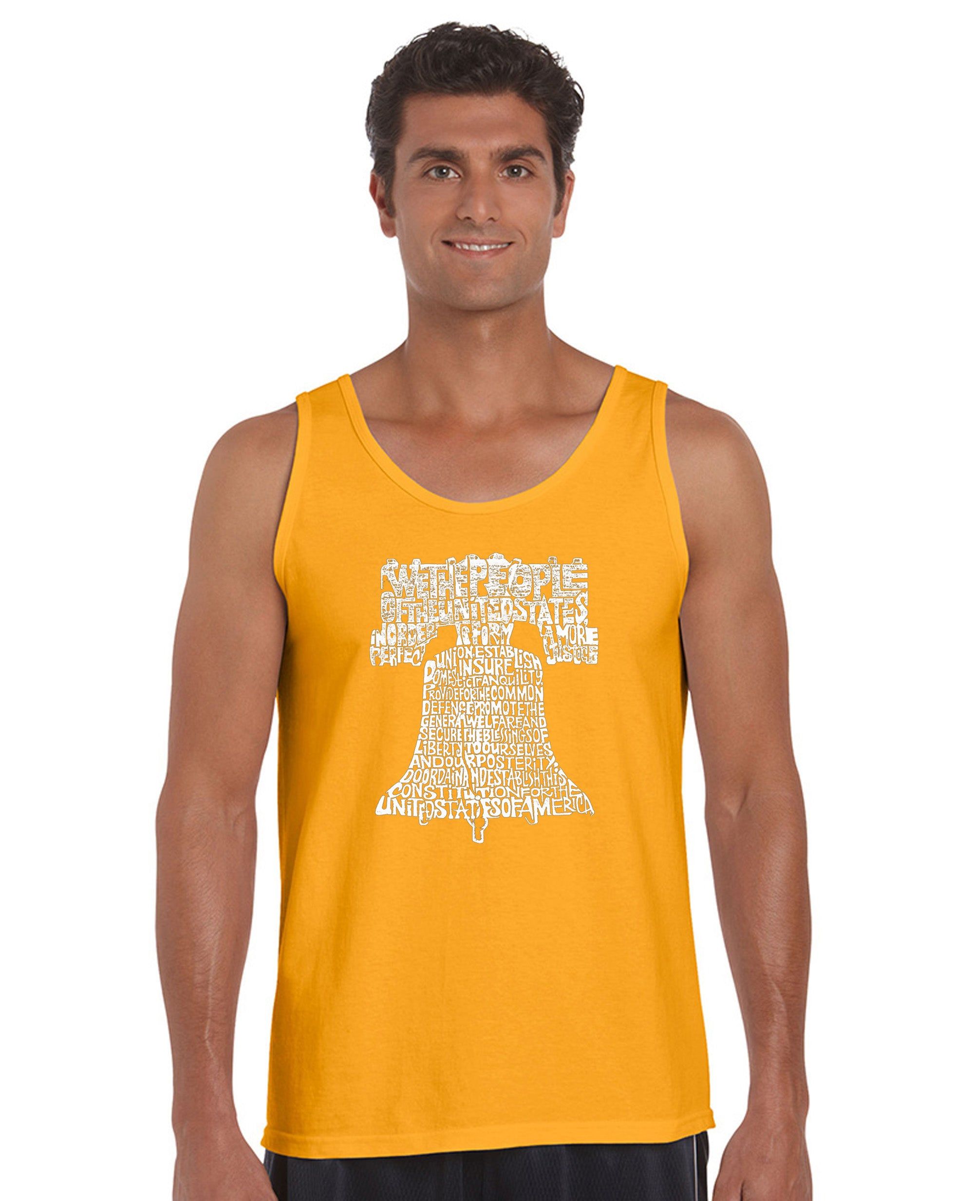 Liberty Bell - Men's Word Art Tank Top sold by LA Pop Art product image thumbnail 4