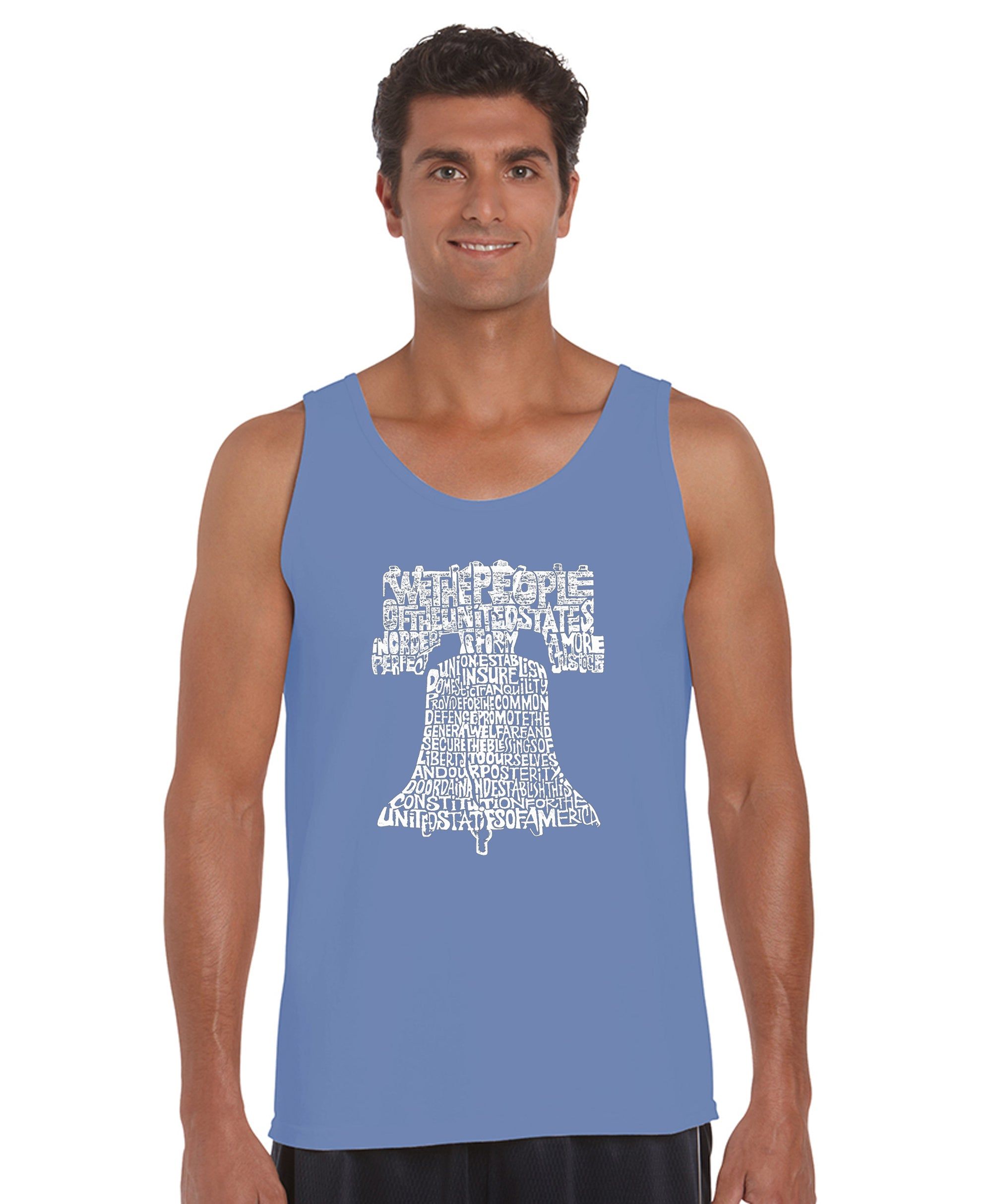 Liberty Bell - Men's Word Art Tank Top sold by LA Pop Art product image thumbnail 3
