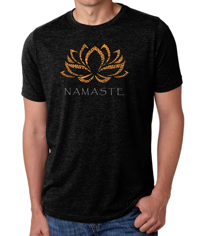 Namaste - Men's Premium Blend Word Art T-Shirt sold by LA Pop Art