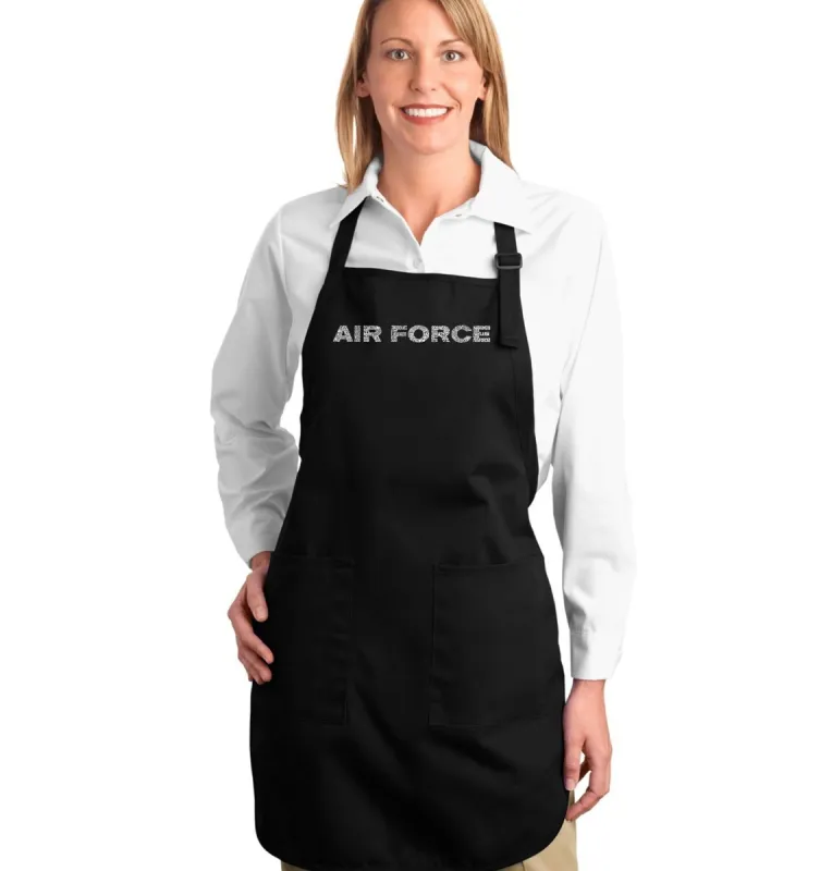Lyrics To The Air Force Song - Full Length Word Art Apron sold by LA Pop Art