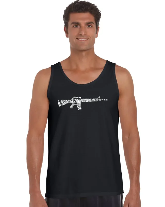 RIFLEMANS CREED - Men's Word Art Tank Top sold by LA Pop Art
