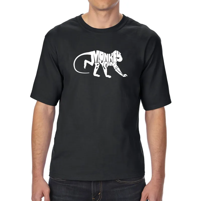 Monkey Business - Men's Tall Word Art T-Shirt sold by LA Pop Art