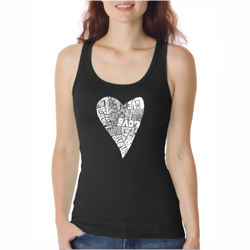 Lots of Love  - Women's Word Art Tank Top sold by LA Pop Art