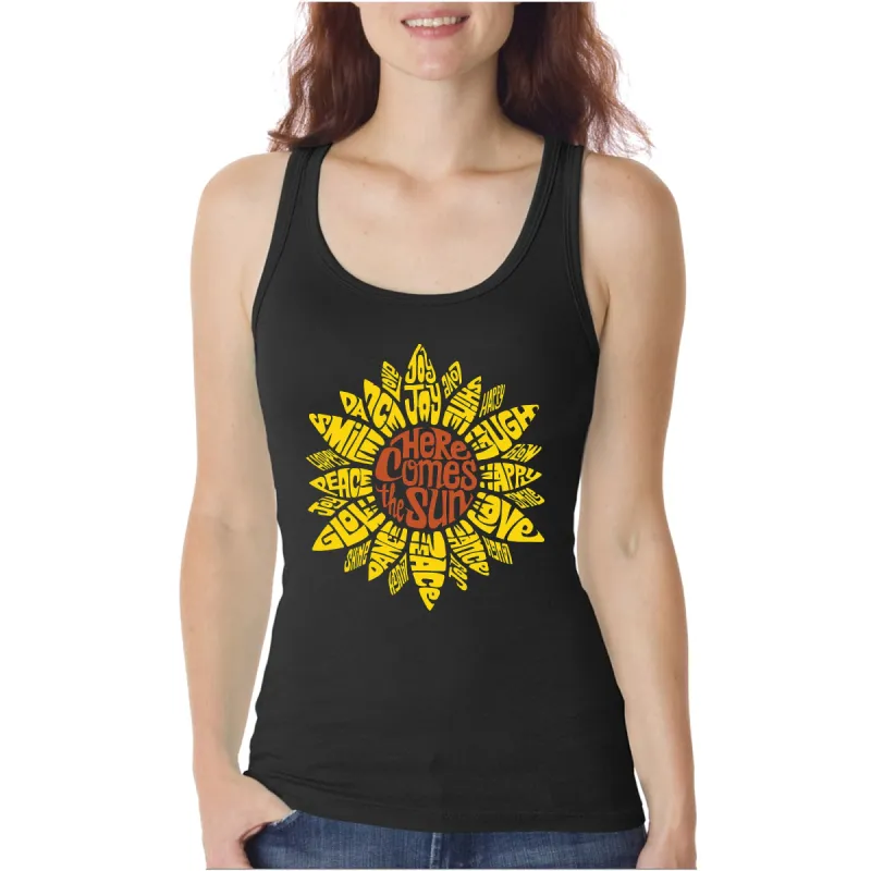 Sunflower  - Women's Word Art Tank Top sold by LA Pop Art