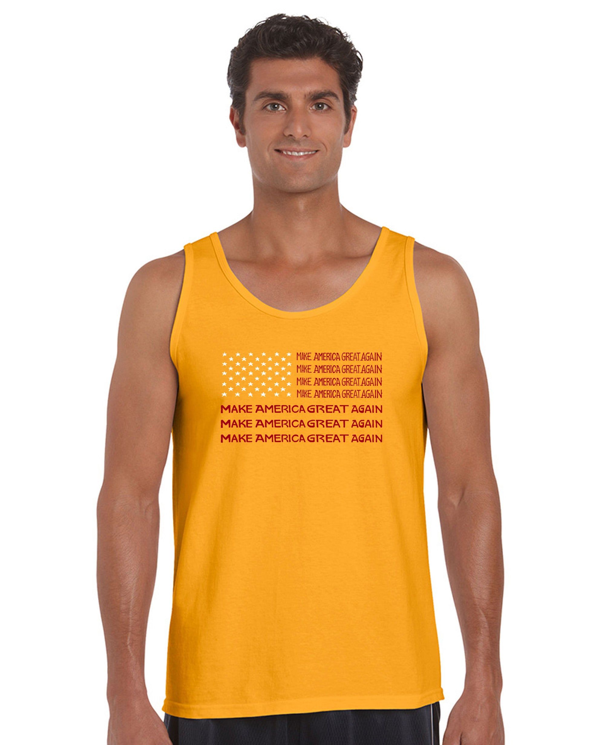 Maga Flag - Men's Word Art Tank Top sold by LA Pop Art product image thumbnail 4