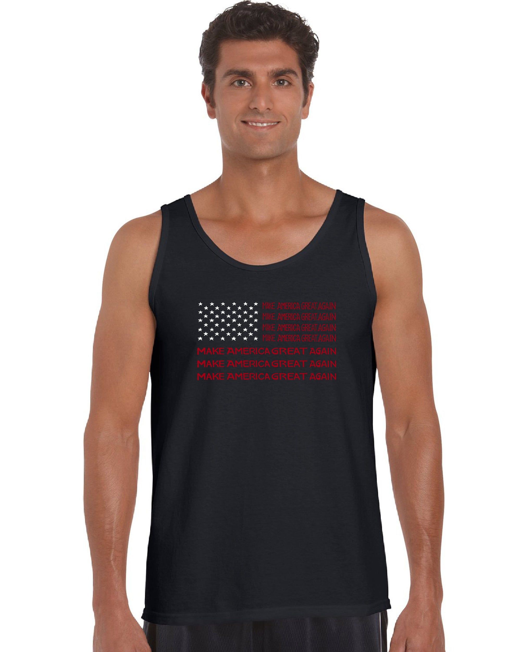 Maga Flag - Men's Word Art Tank Top sold by LA Pop Art