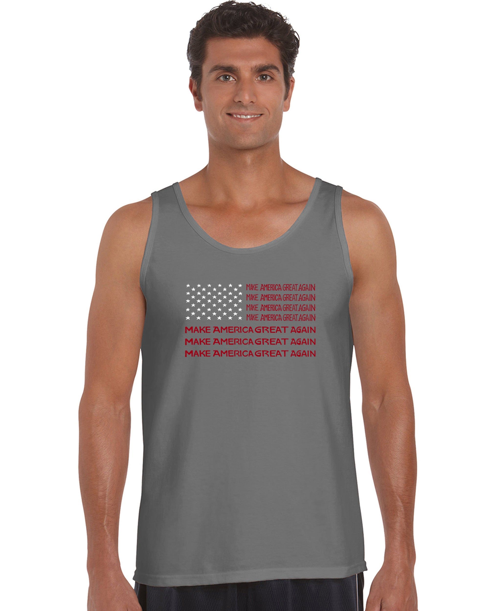 Maga Flag - Men's Word Art Tank Top sold by LA Pop Art product image thumbnail 5