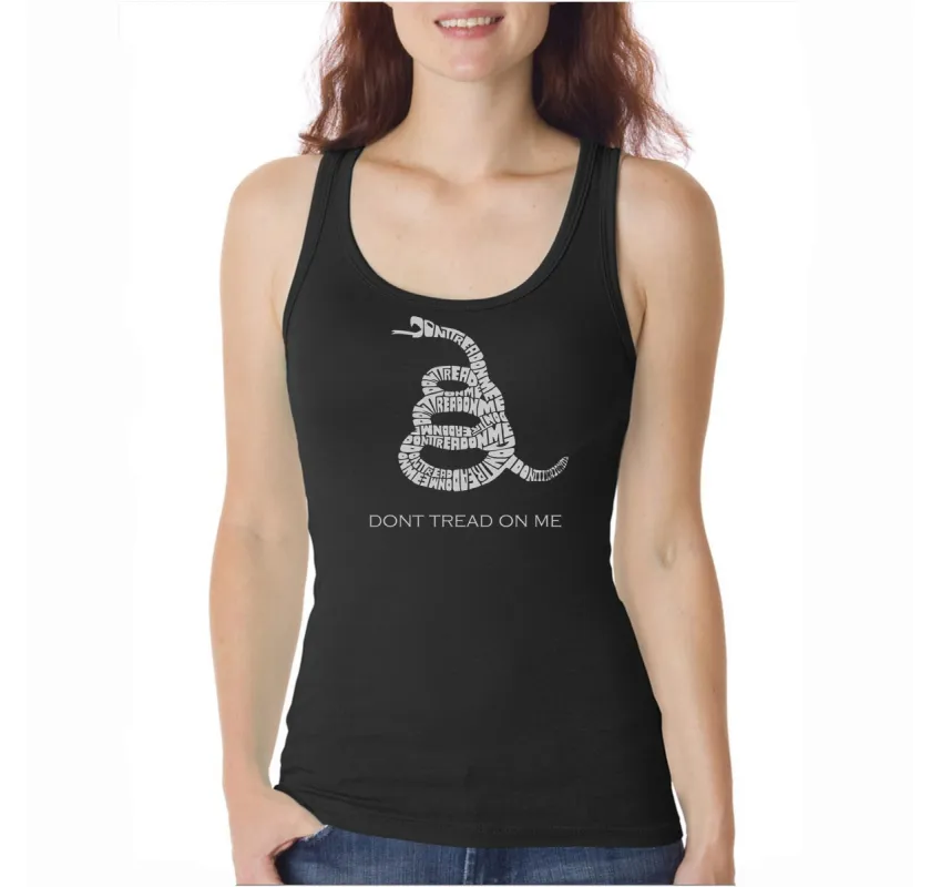 DONT TREAD ON ME - Women's Word Art Tank Top sold by LA Pop Art