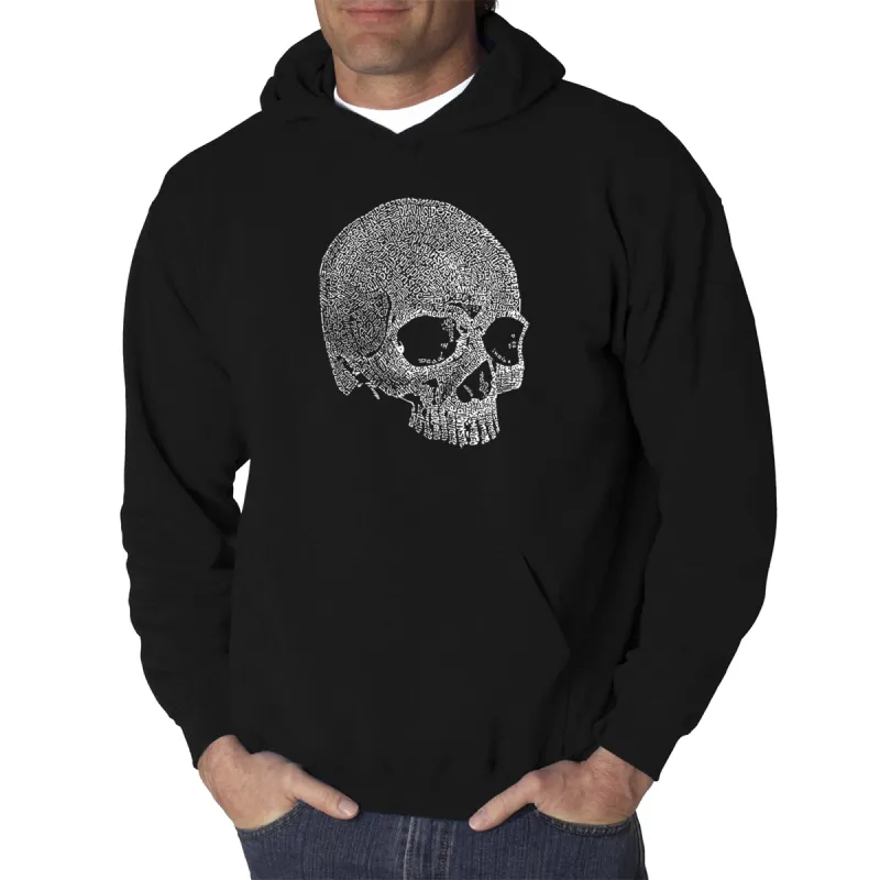 Dead Inside Skull - Men's Word Art Hooded Sweatshirt sold by LA Pop Art