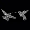 Hummingbirds - Women's Word Art V-Neck T-Shirt sold by LA Pop Art