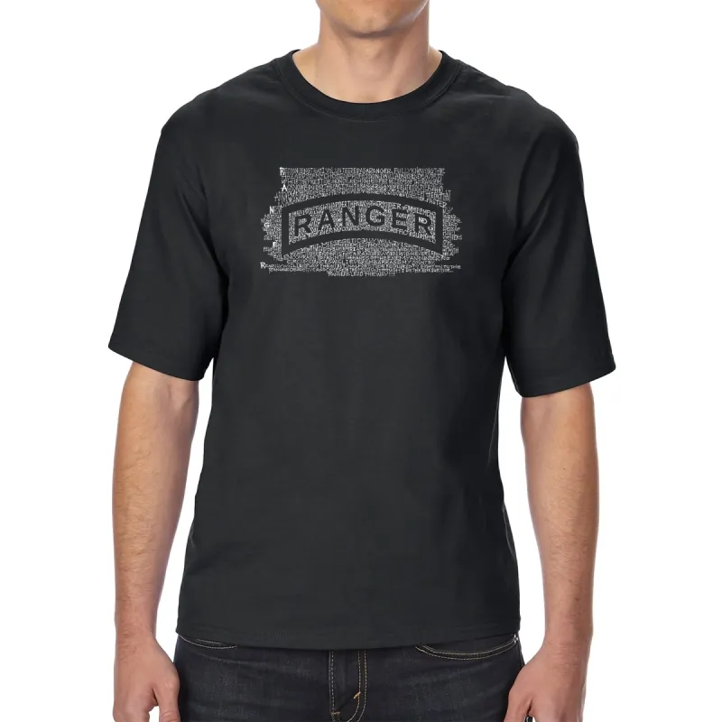 The US Ranger Creed - Men's Tall Word Art T-Shirt sold by LA Pop Art
