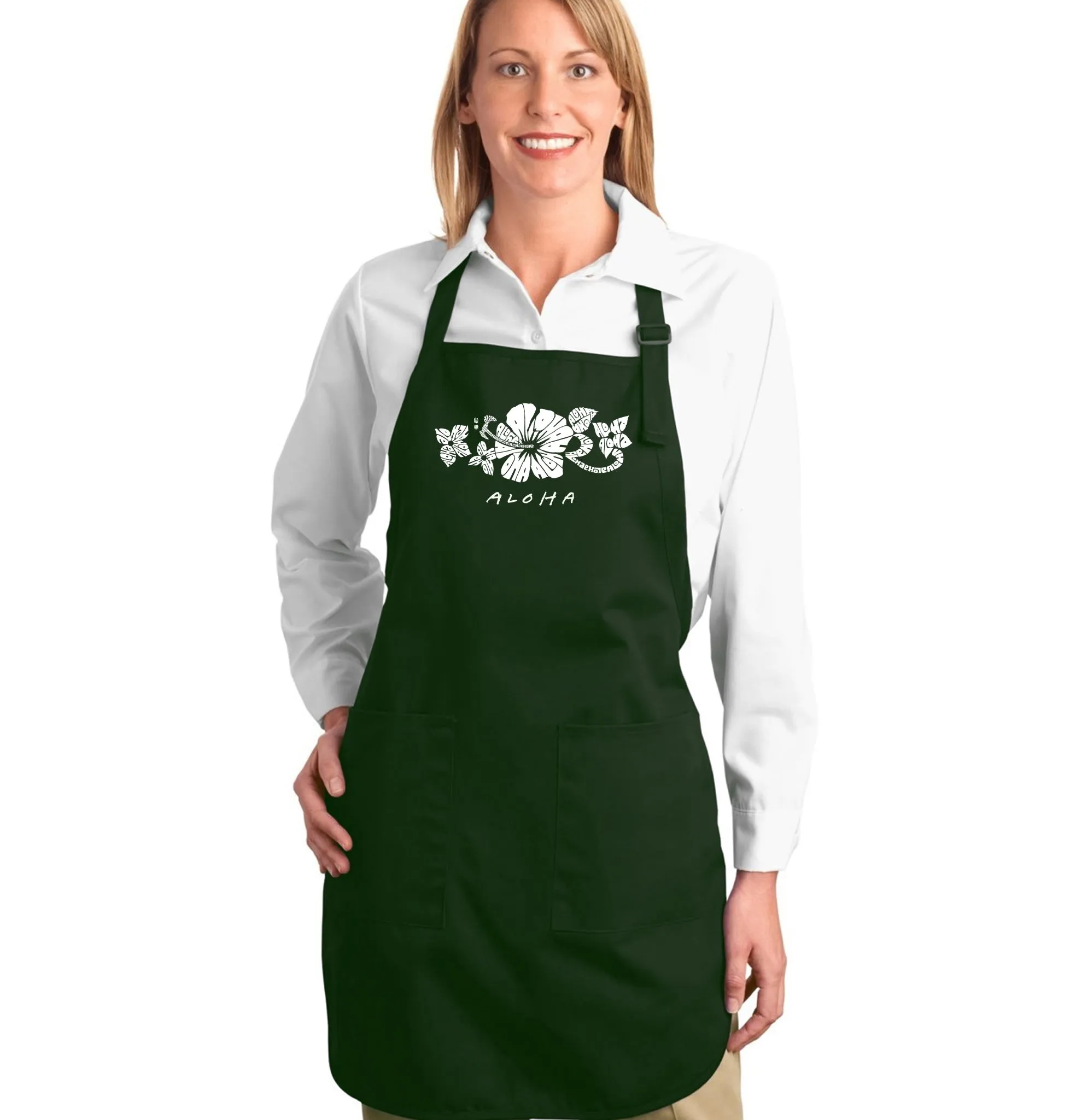 ALOHA - Full Length Word Art Apron sold by LA Pop Art product image thumbnail 5