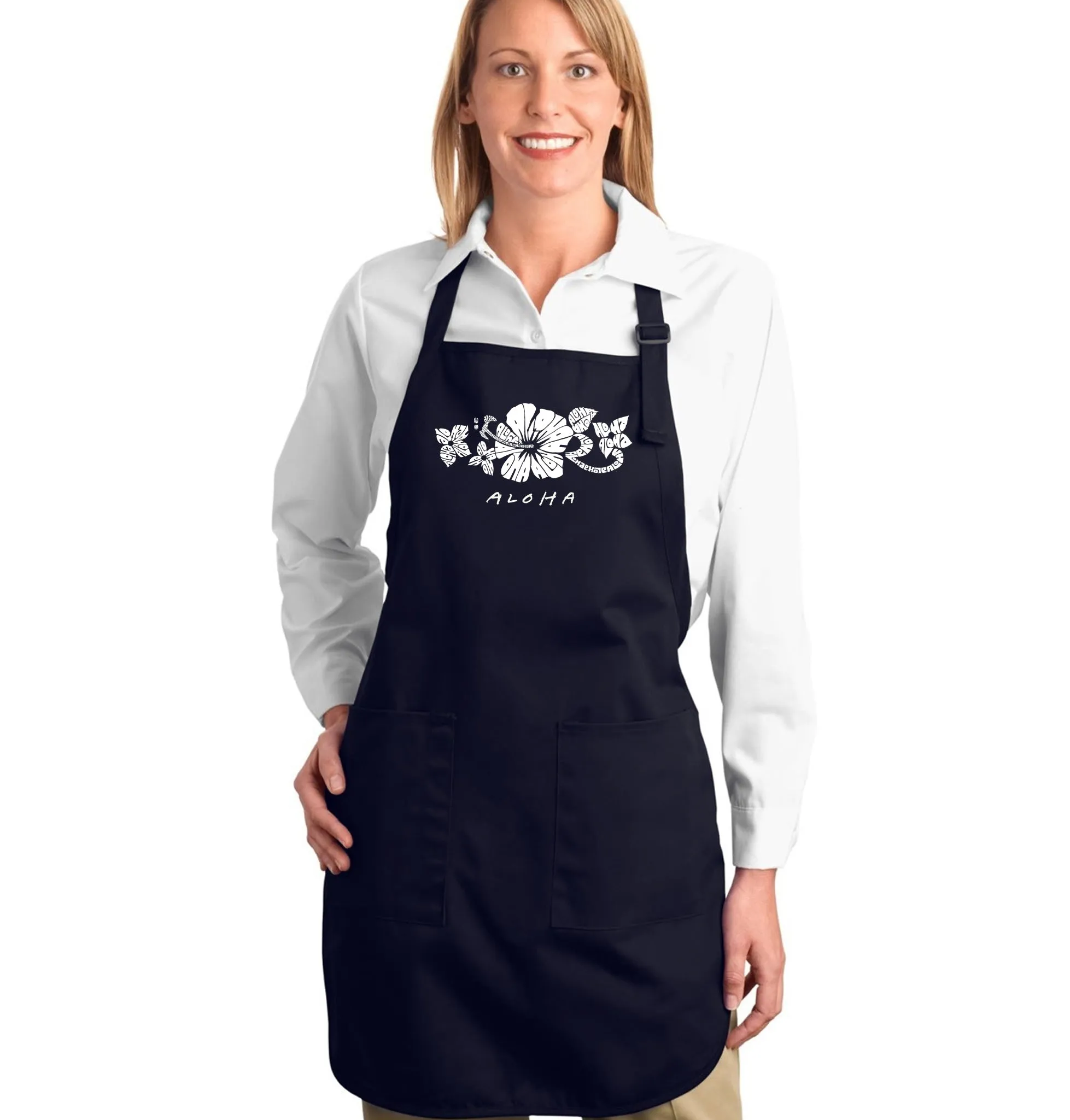 ALOHA - Full Length Word Art Apron sold by LA Pop Art product image thumbnail 4