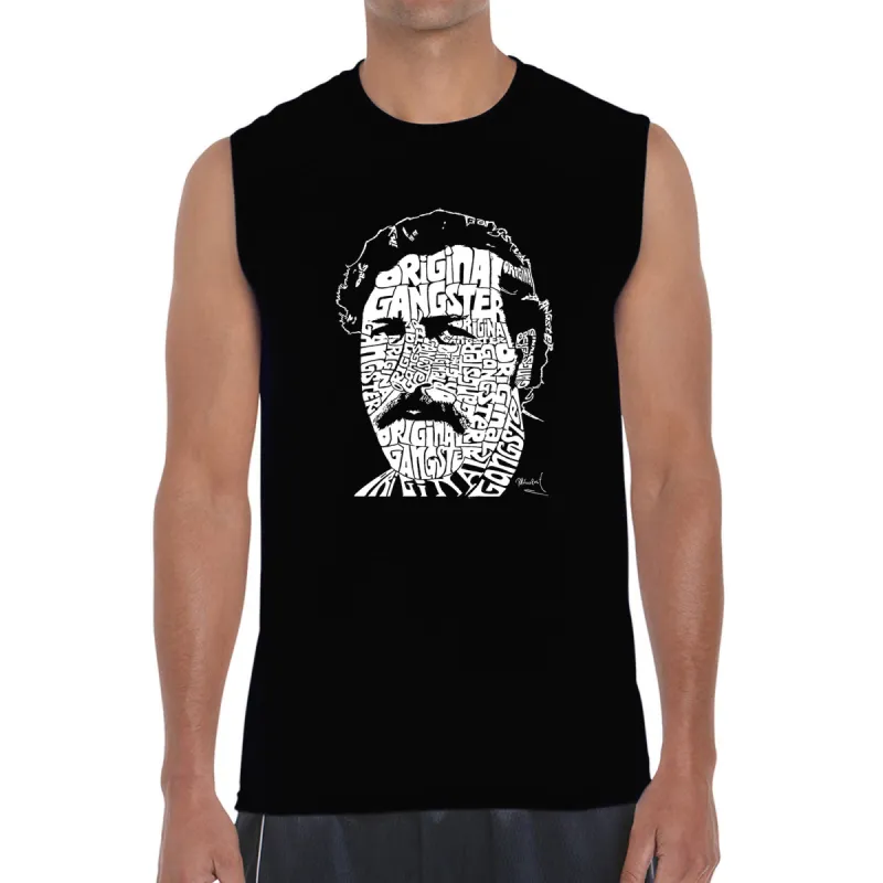 Pablo Escobar - Men's Word Art Sleeveless T-Shirt sold by LA Pop Art