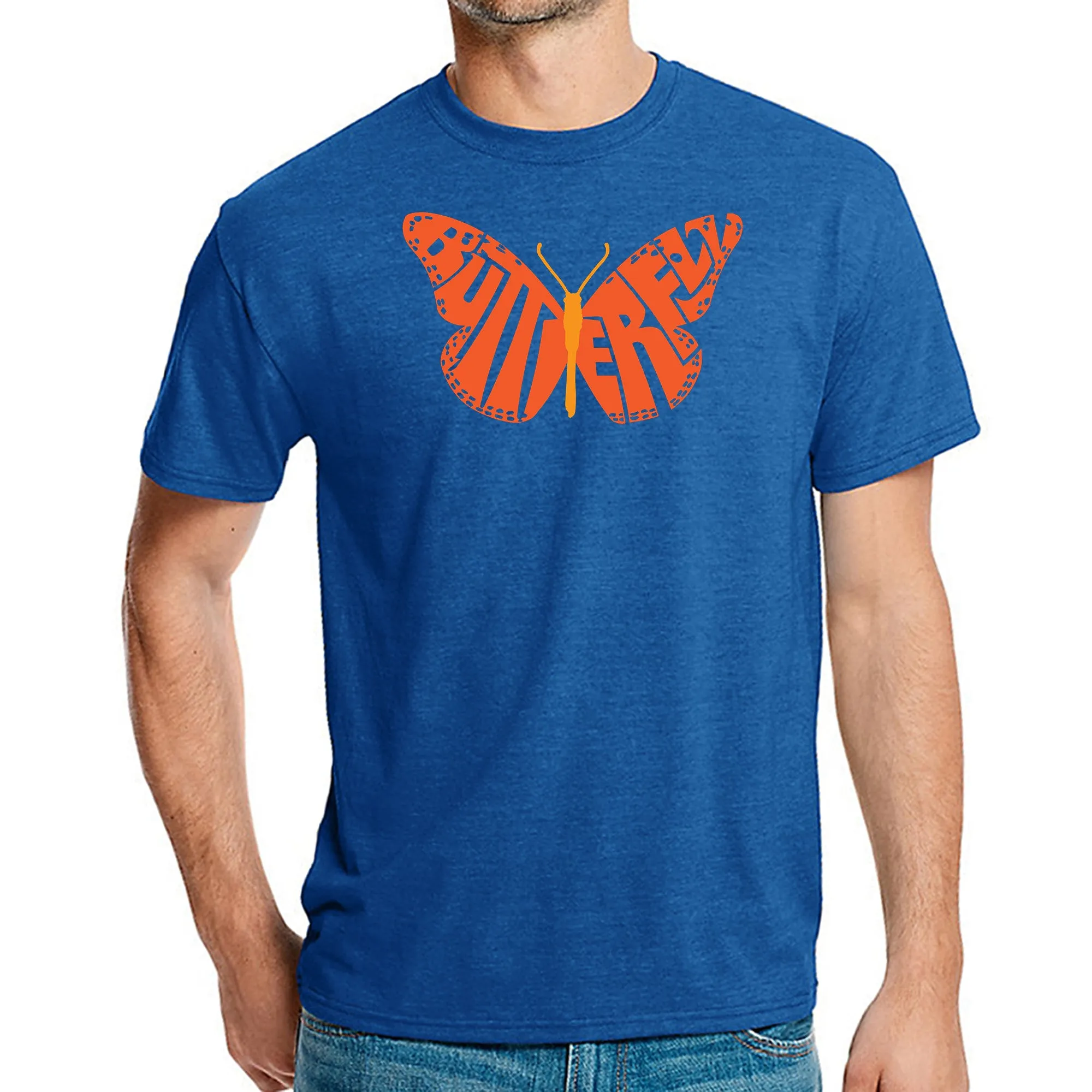 Butterfly - Men's Premium Blend Word Art T-Shirt sold by LA Pop Art product image thumbnail 4