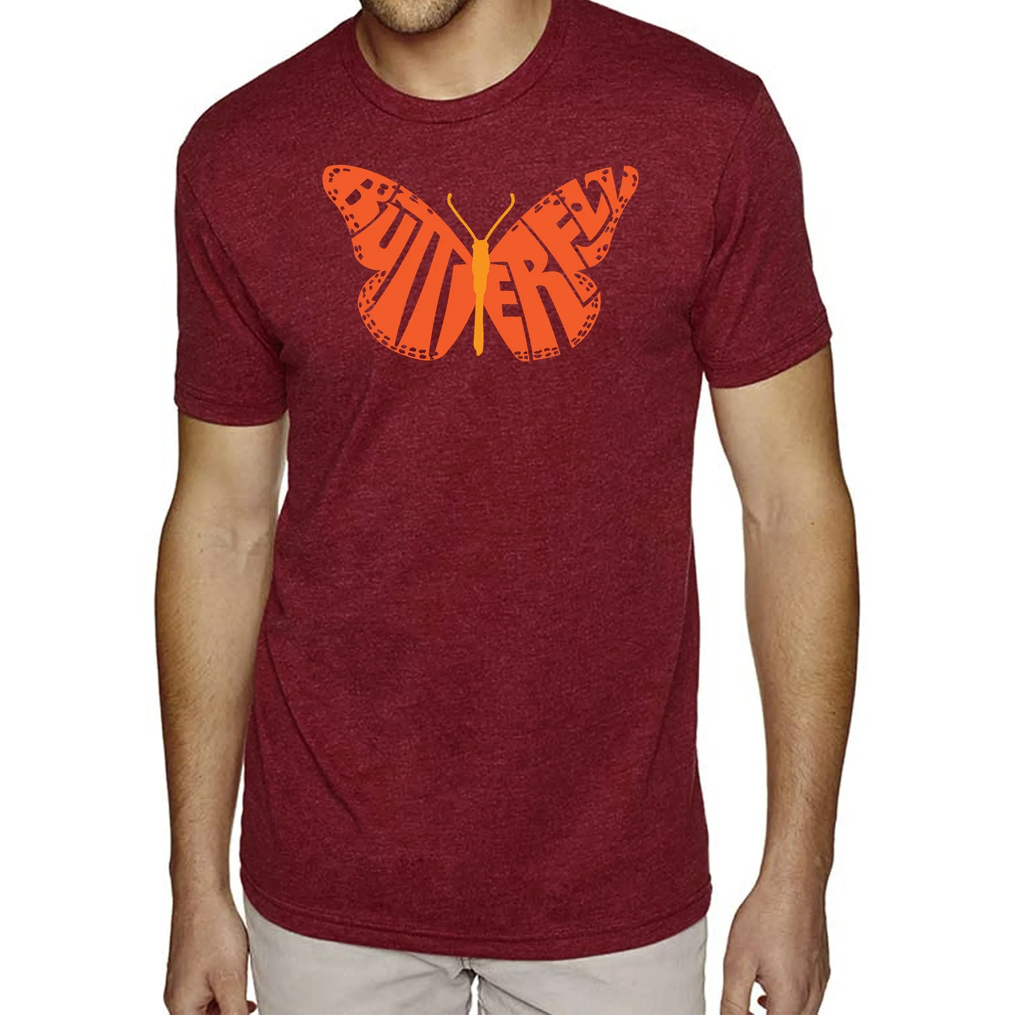 Butterfly - Men's Premium Blend Word Art T-Shirt sold by LA Pop Art product image thumbnail 5