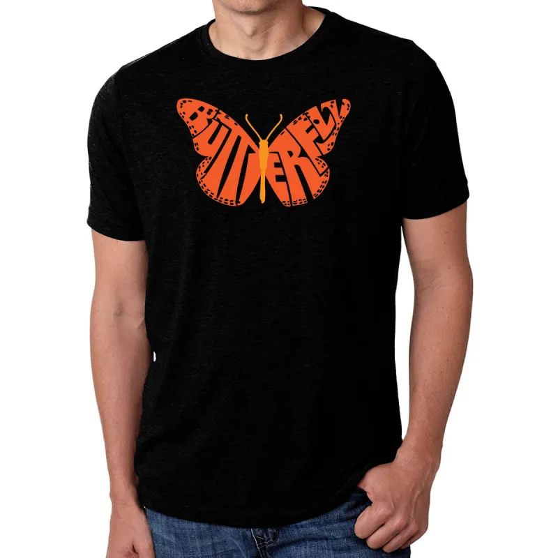 Butterfly - Men's Premium Blend Word Art T-Shirt sold by LA Pop Art