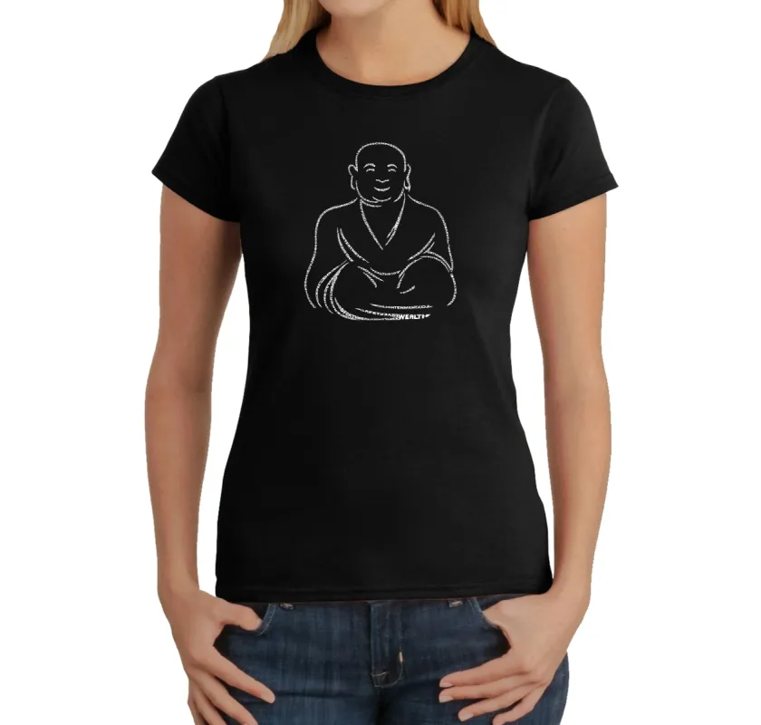 POSITIVE WISHES - Women's Word Art T-Shirt sold by LA Pop Art