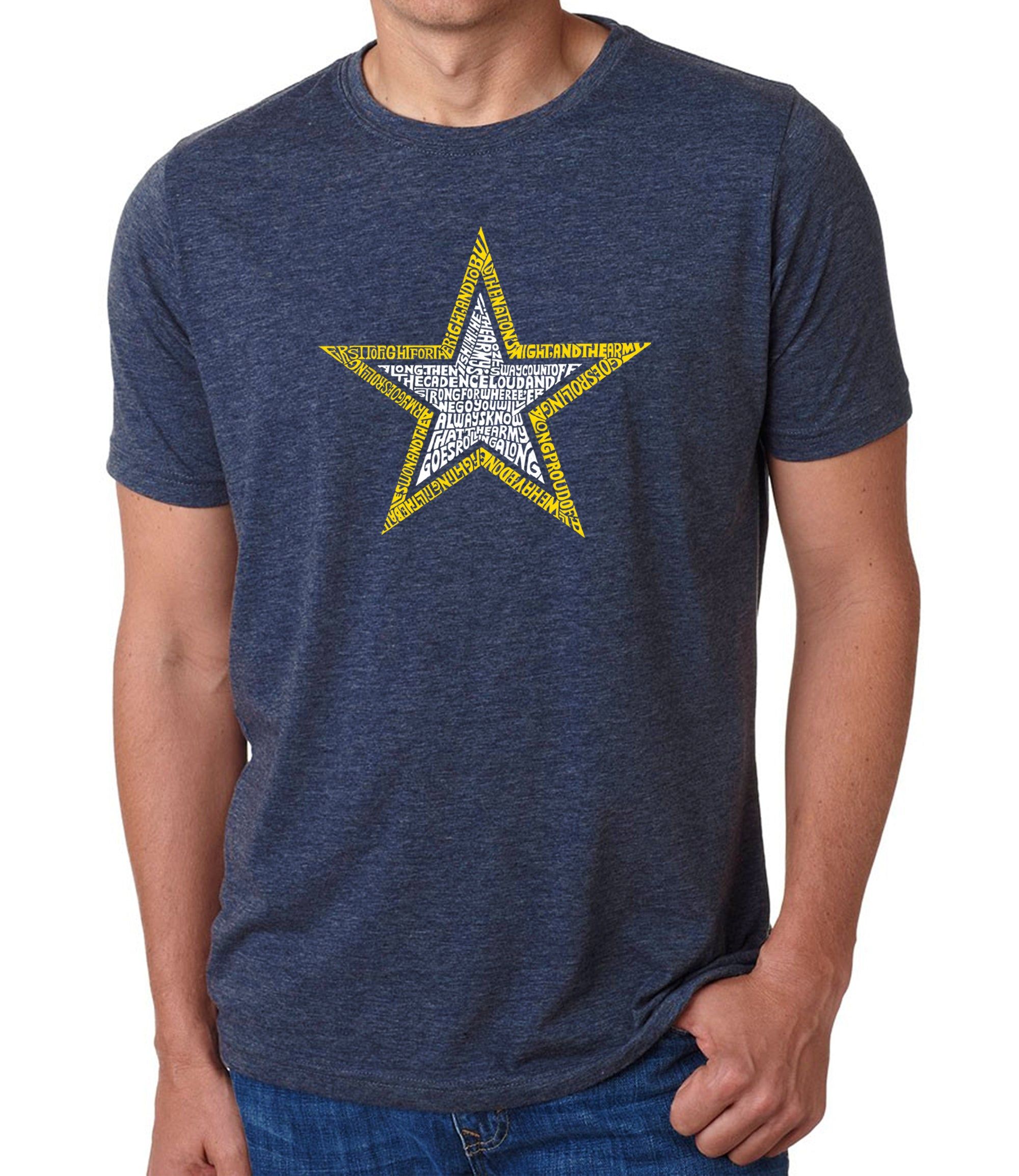 LYRICS TO THE ARMY SONG - Men's Premium Blend Word Art T-Shirt sold by LA Pop Art product image thumbnail 3